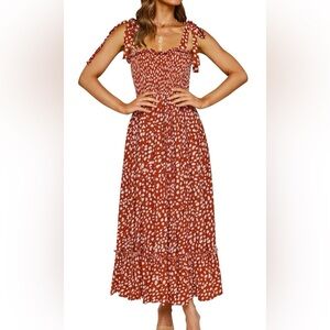 Women's Red Polka Dot Dress